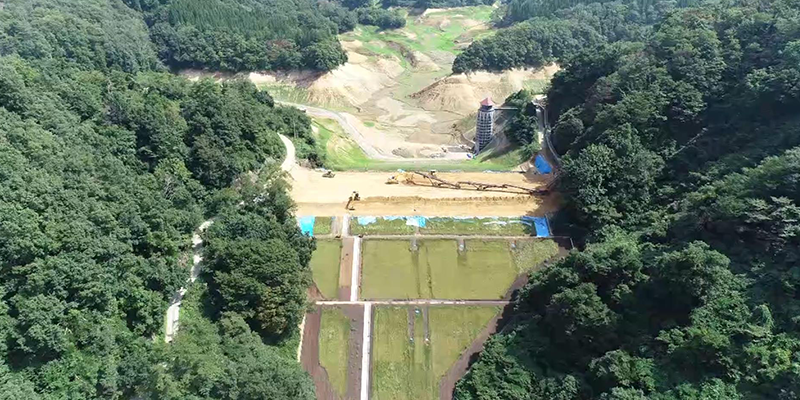 横手市のダム改修工事
