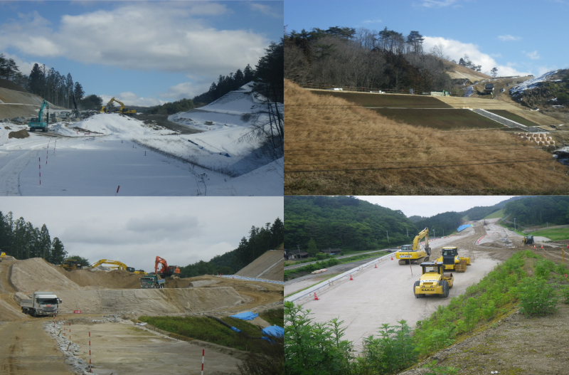 東北自動車道霊山道路改良工事